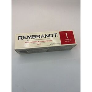 Rembrandt Whitening Toothpaste with Fluoride Intense Stain Mint Flavor 3.0 Oz